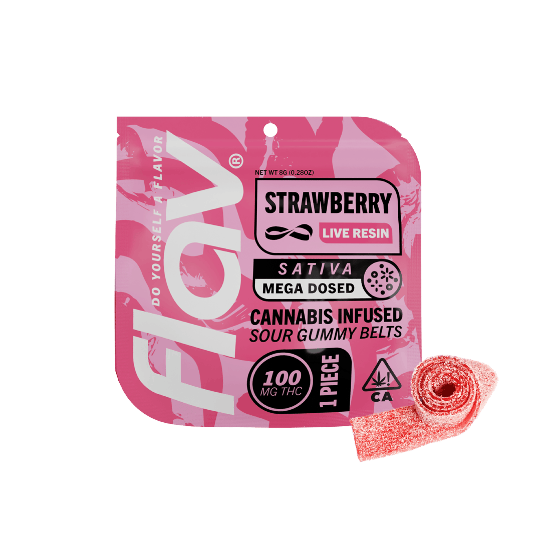 Strawberry Mega Dosed Belt - 100mg
