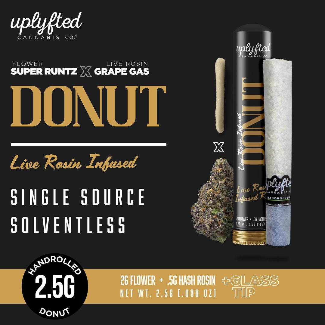 2.5g Live Rosin Donut - Super Runtz X Grape Gas Rosin