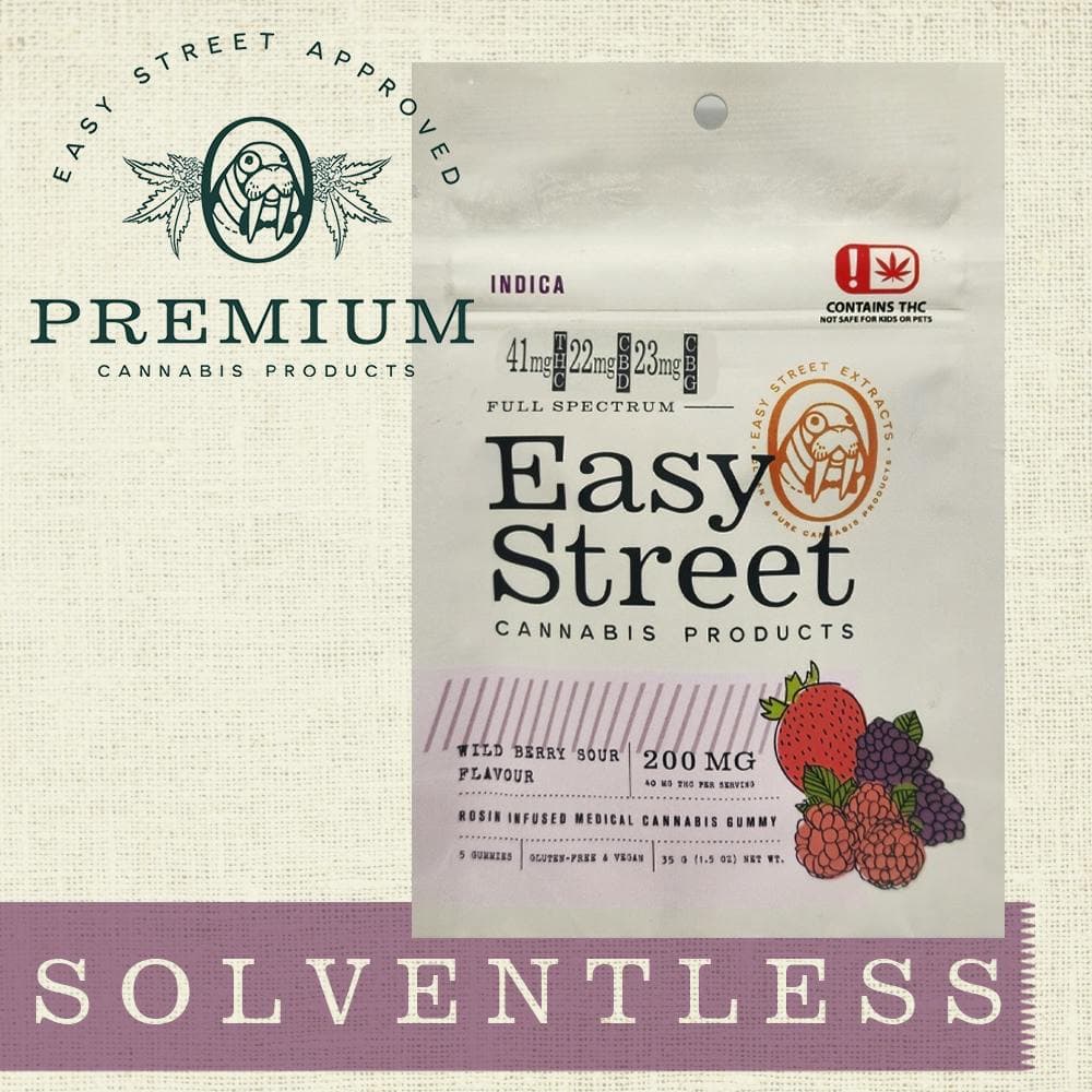 Wild Berry Sour - Indica - 200mg - 2:1:1 (THC:CBD:CBG)