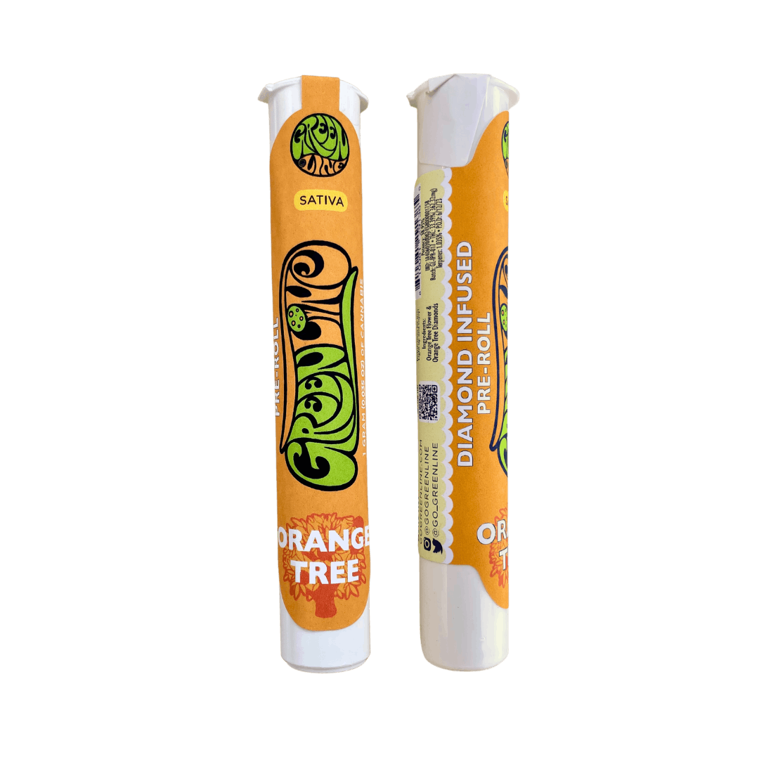 Orange Tree - Diamond Infused - Indoor Flower Pre-Roll - 1G