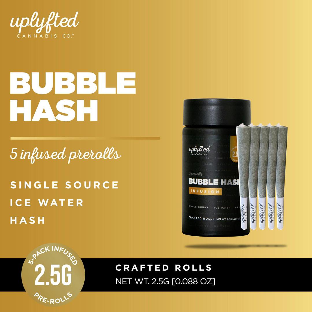 0.5g Bubble Hash Infused Pre-Rolls - 5 Pack - GNC X Midnight Cherry