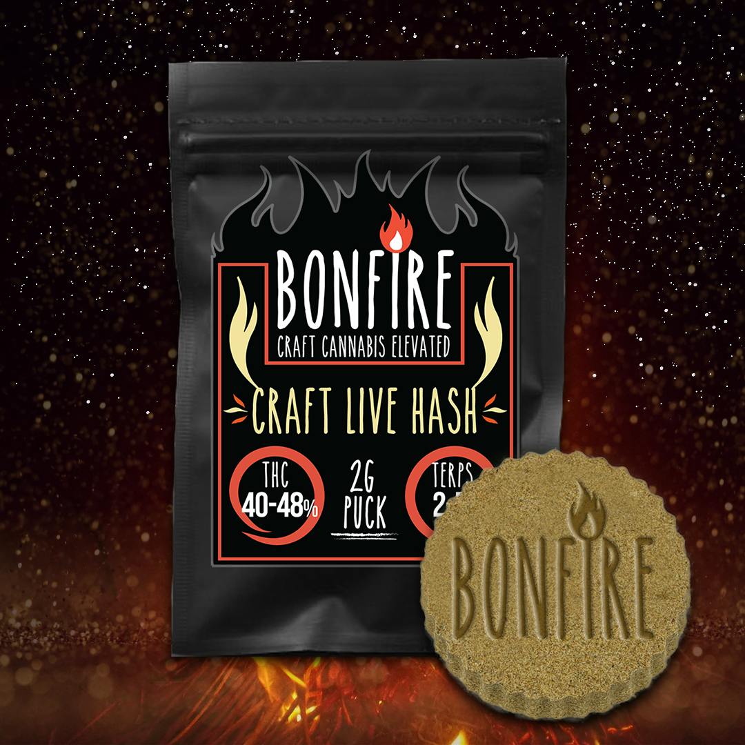 Bonfire Craft Live Hash - 2g Puck - Ontario