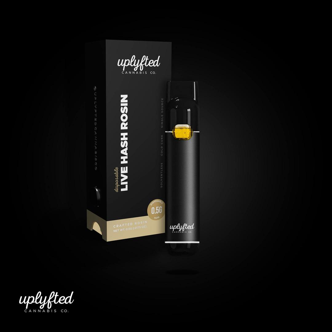 Live Rosin Disposable Vape .5g - Grape Gas