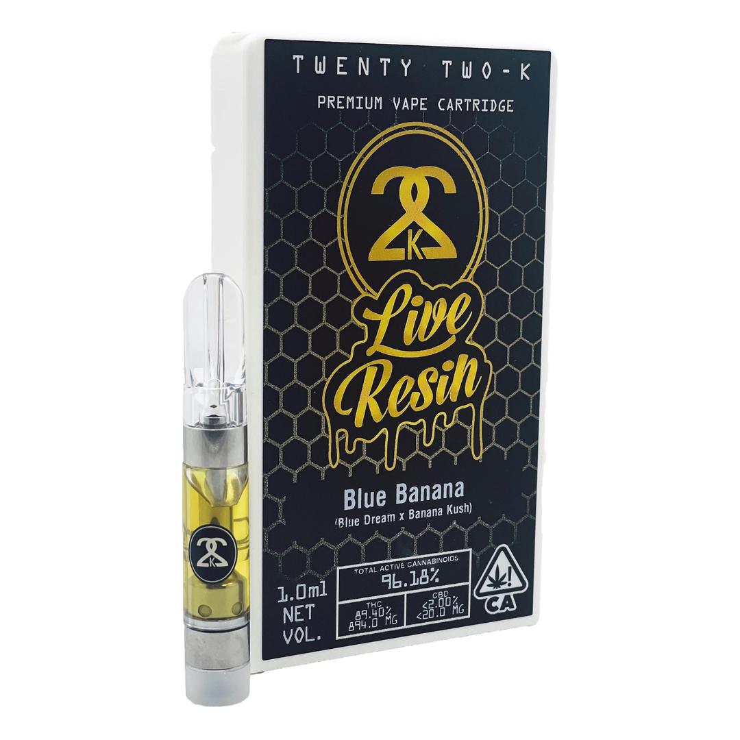 22K - Live Resin - Blue Banana - 1.0ml Cartridge