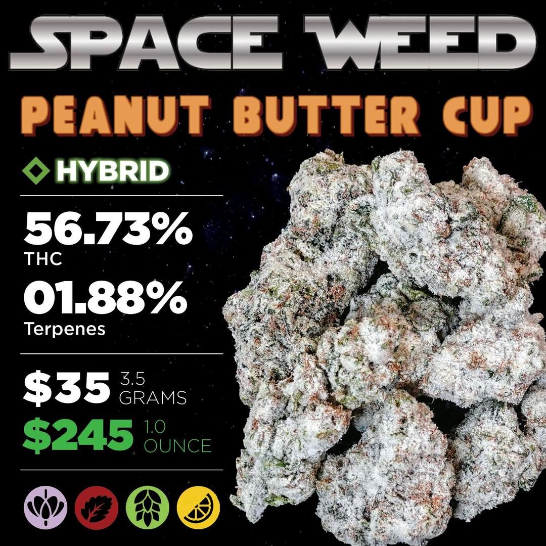 DR. FUNKY'S SPACE WEED PEANUT BUTTER CUP