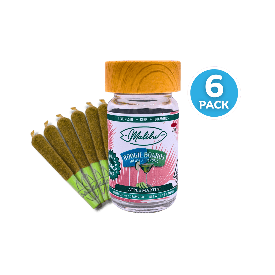 Boogie Boards | Apple Martini | 6pk Infused Prerolls 4.2g