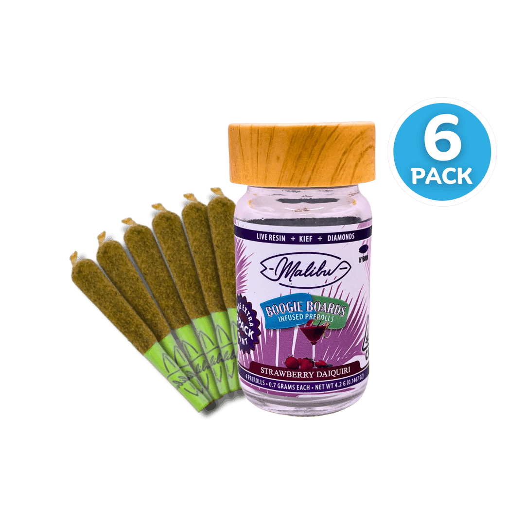 Boogie Boards | Strawberry Daiquiri | 6pk Infused Prerolls 4.2g