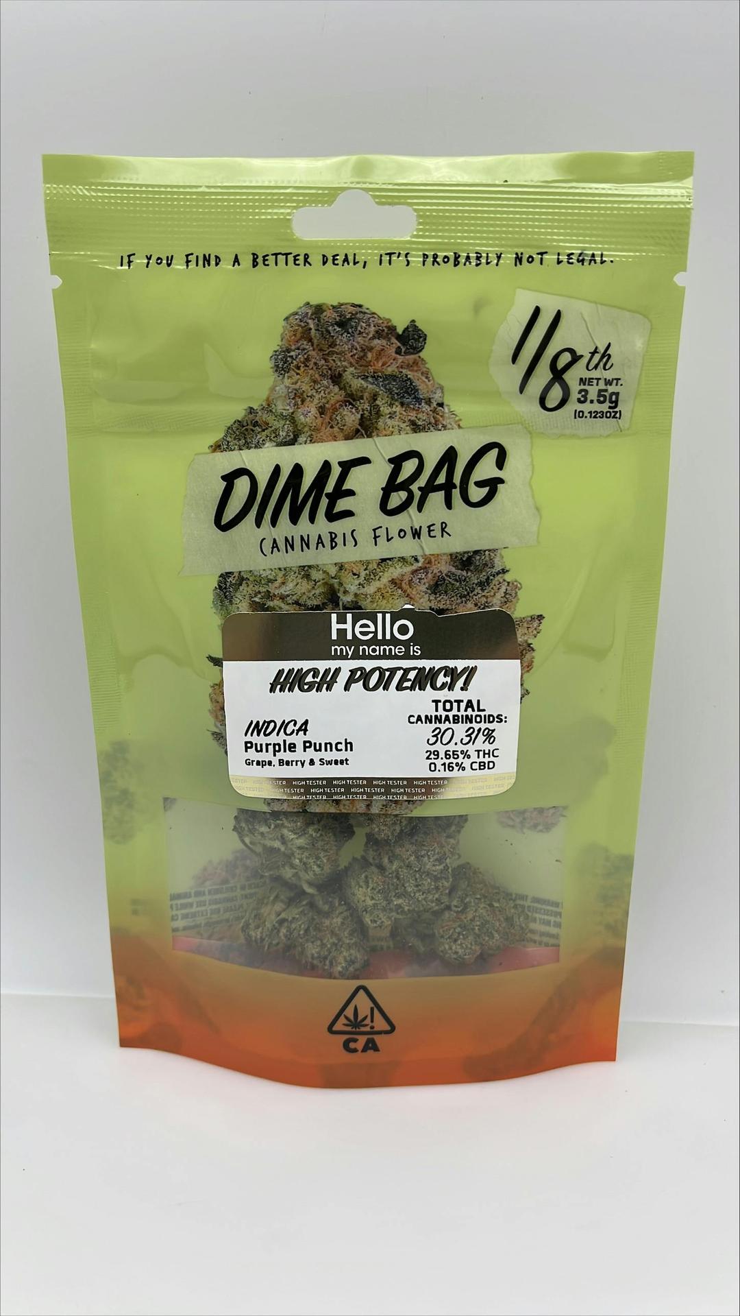 Dime Bag | Purple Punch Indica (3.5g)