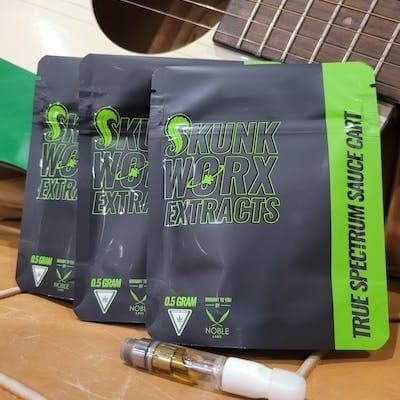 Noble Labs - Skunk Worx "Sauce" 1/2 gr Vape Cartridge