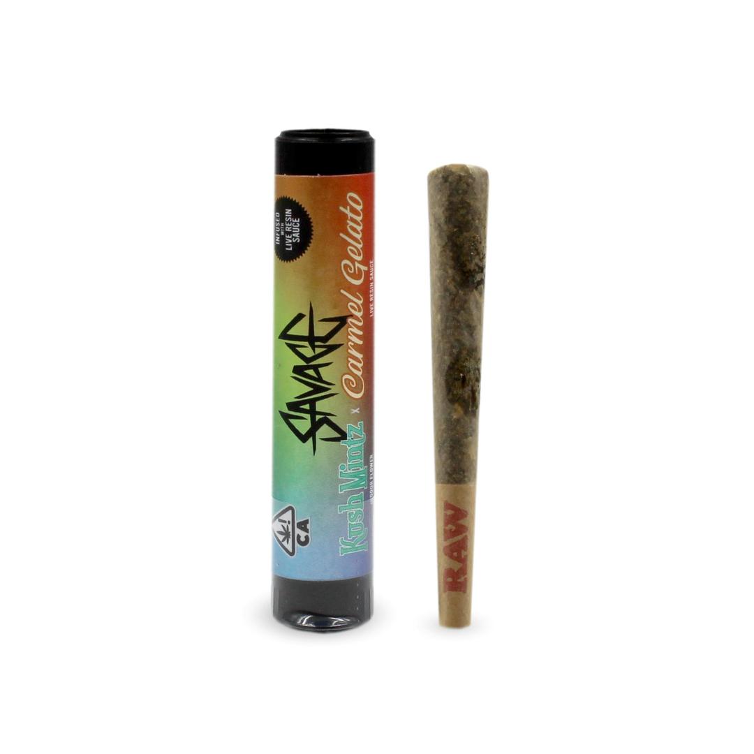 Kush Mintz X Caramel Gelato Infused Preroll - 0.7g Single