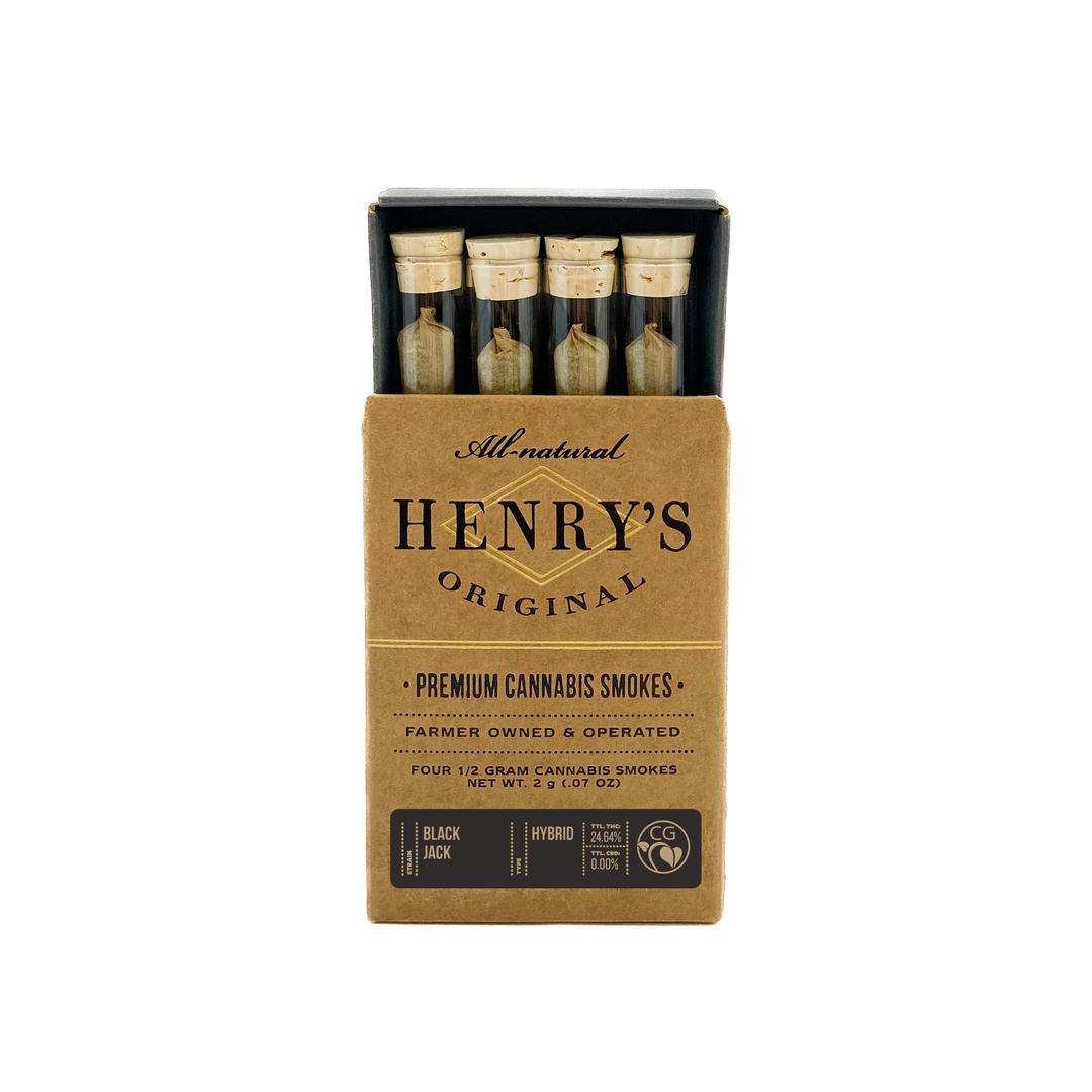 2g Total 4-Pack Pre-Rolls (.5g each) - Black Jack