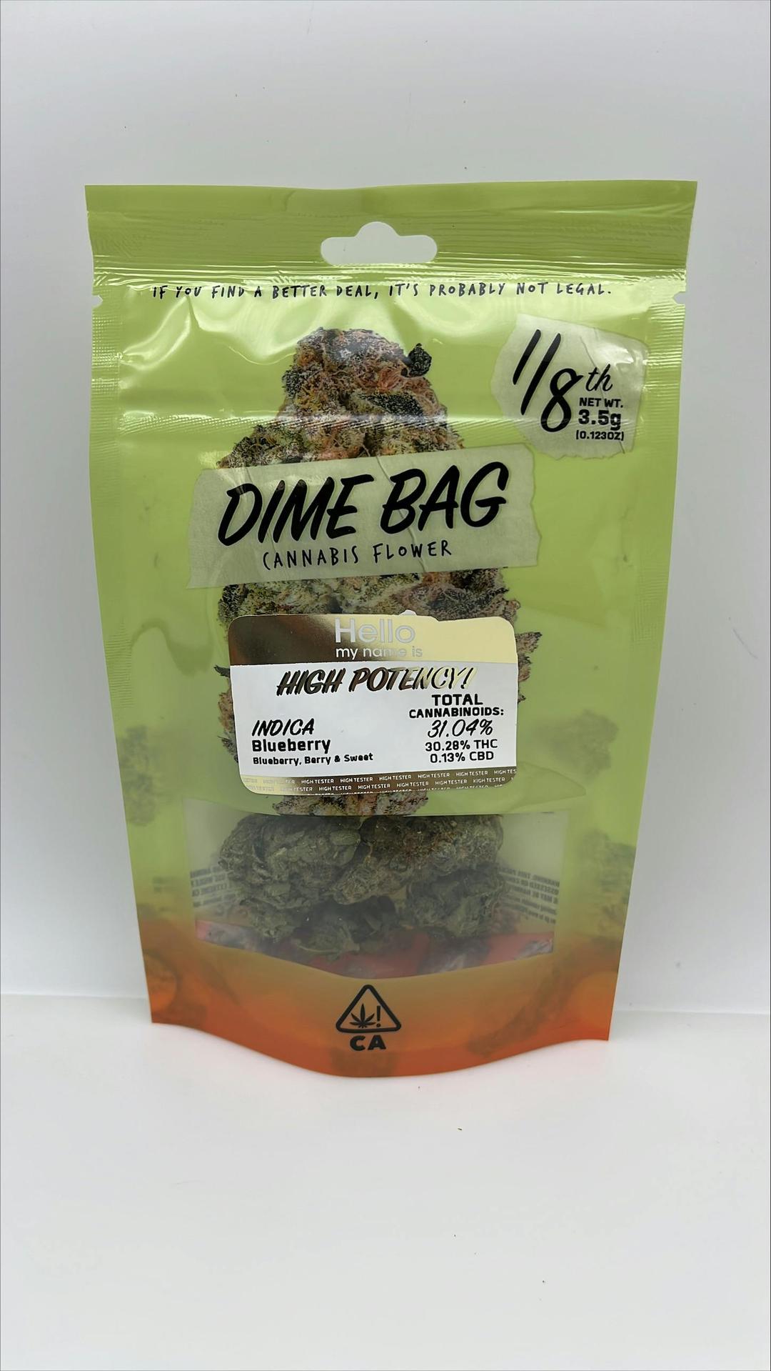 Dime Bag | Blueberry Indica (3.5g)
