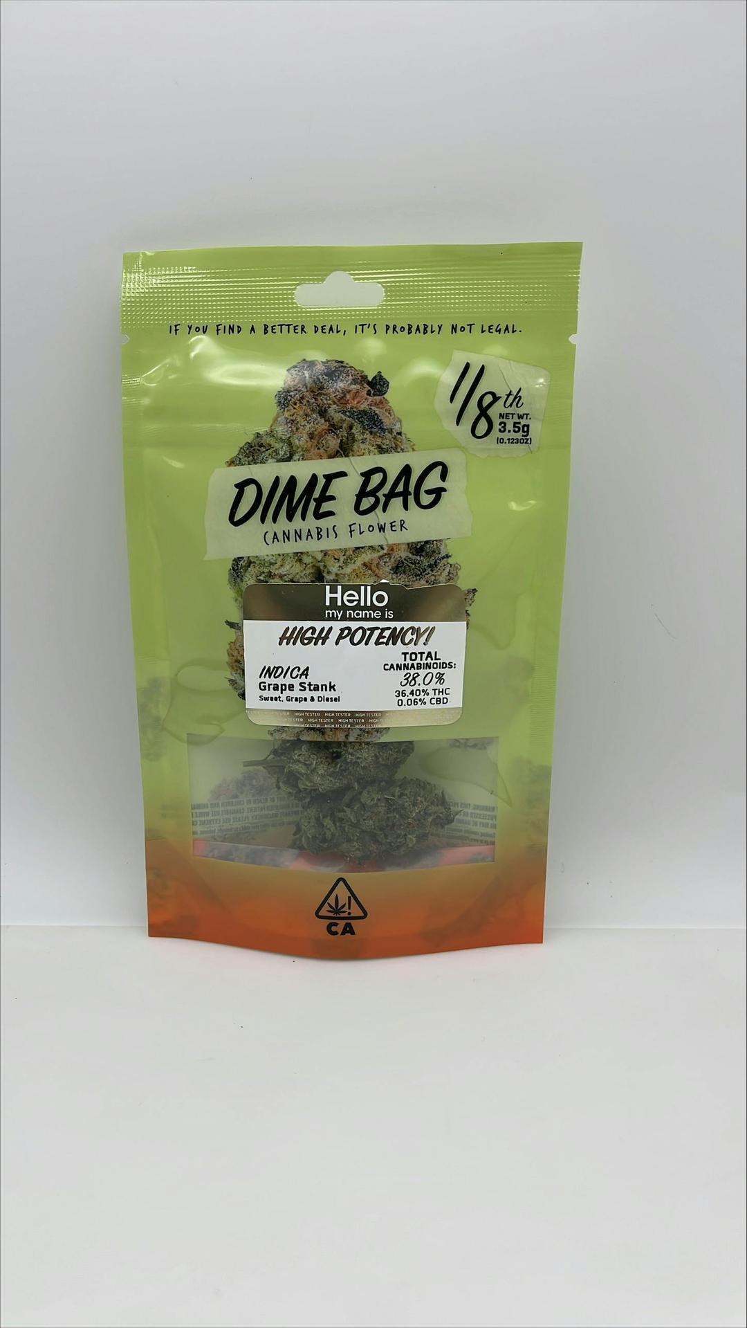 Dime Bag | Grape Stank Indica (3.5g)