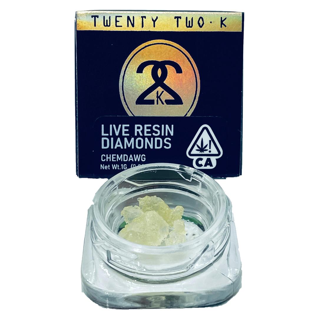 22K - Chemdawg - Live Resin Diamonds - 1 Gram