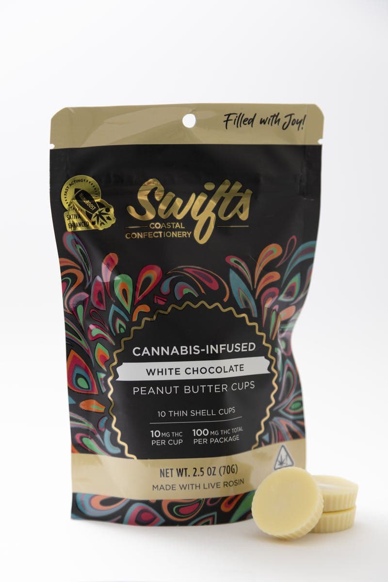 Swifts Peanut Butter Cups White Chocolate - 100MG - ROSIN - Indica