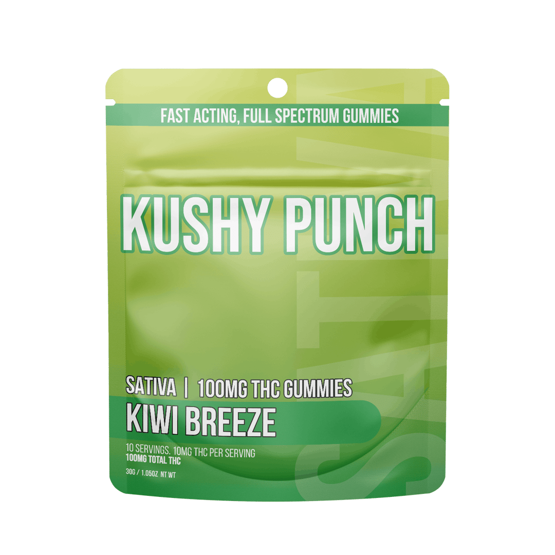 Kushy Punch - Sativa Kiwi INDIVIDUAL GUMMIES 100MG