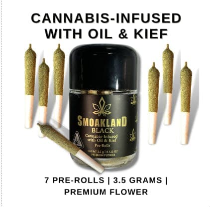 BLACK - Infused Pre-Rolls - Durban Poison (S) 7pk - 3.5g