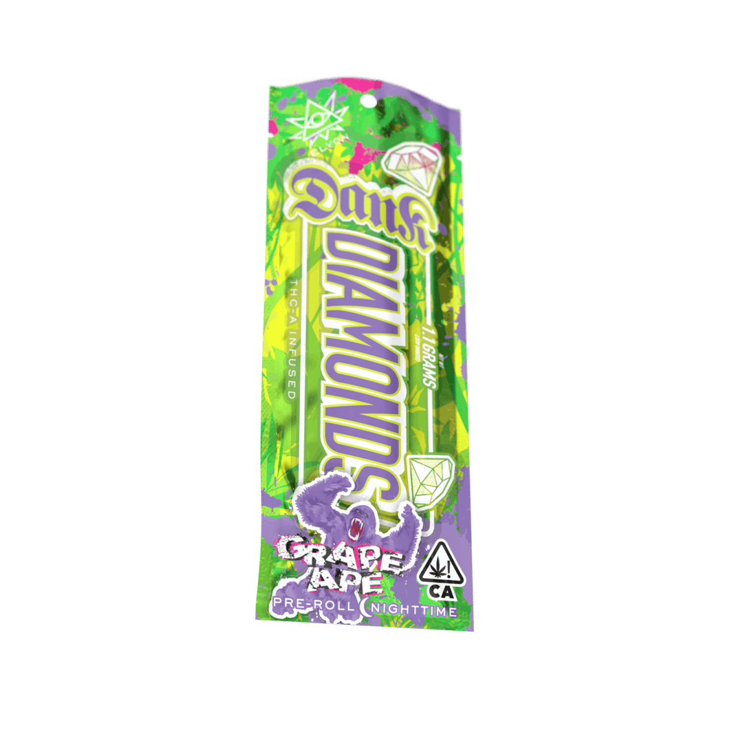 Grape Ape | Dank Diamonds Infused Pre-Roll | 1.1 Grams