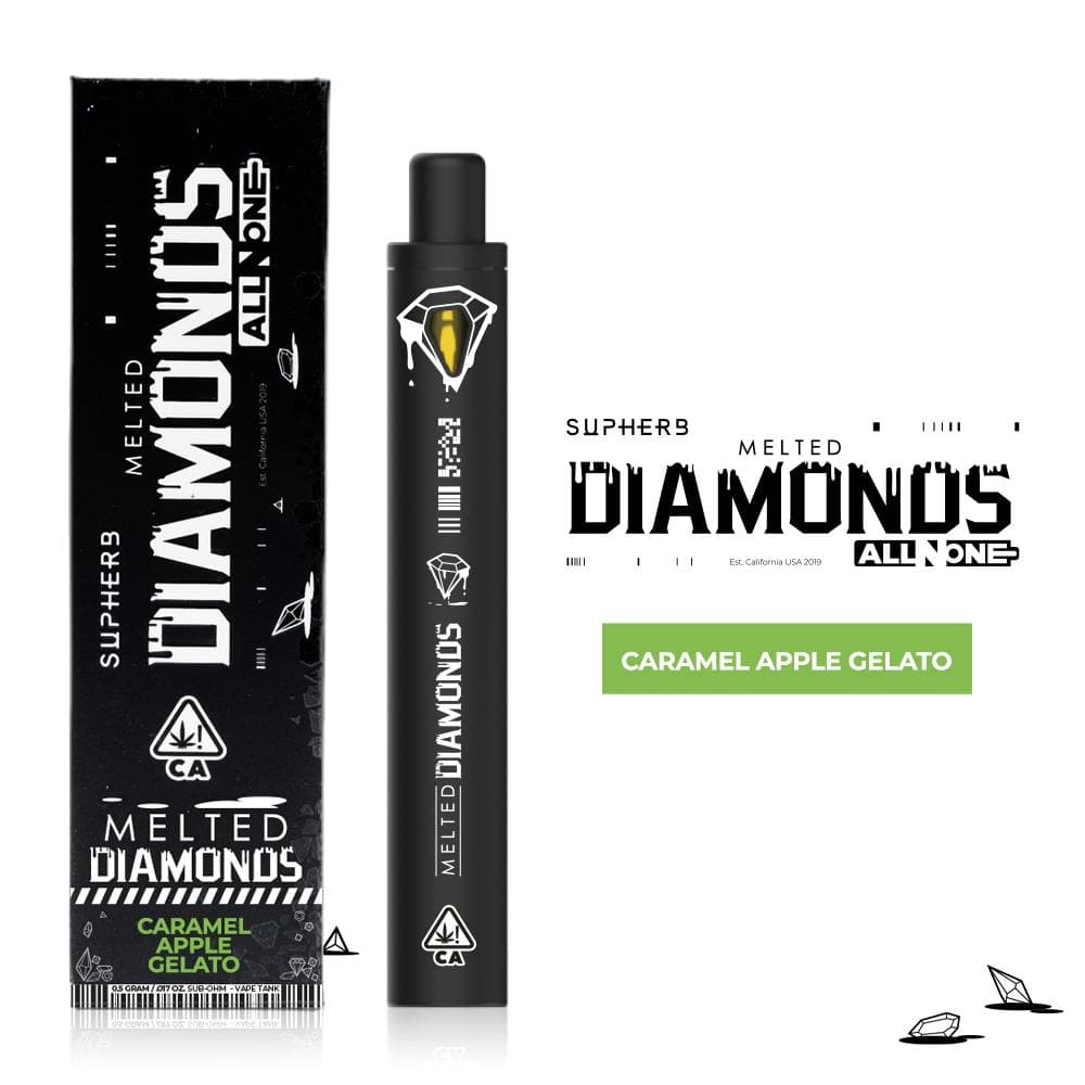 Supherb - Caramel Apple Gelato Indica Melted Diamonds Disposable .5g