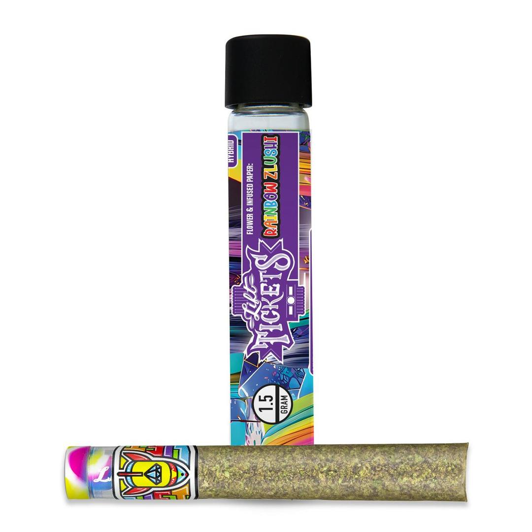Infused Glass Tip Pre-Roll: Rainbow Zlushi 1.5g Joint