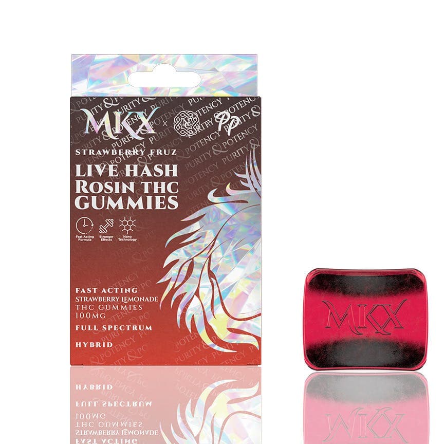 MKX Live Hash Rosin Gummies (100mg)- Strawberry Fruz