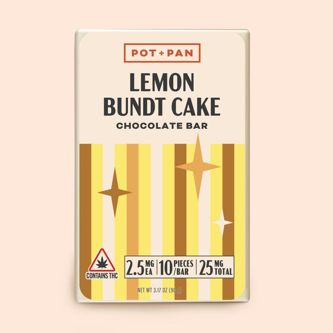 Pot + Pan | Lemon Bundt Chocolate Bar | 10 pieces (2.5mg)