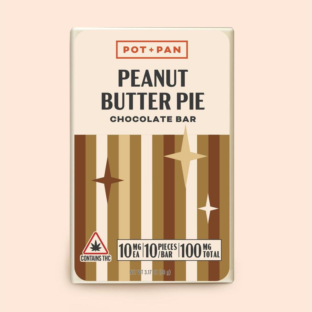 Pot + Pan | Peanut Butter Pie Chocolate Bar | 10 pieces (10mg)