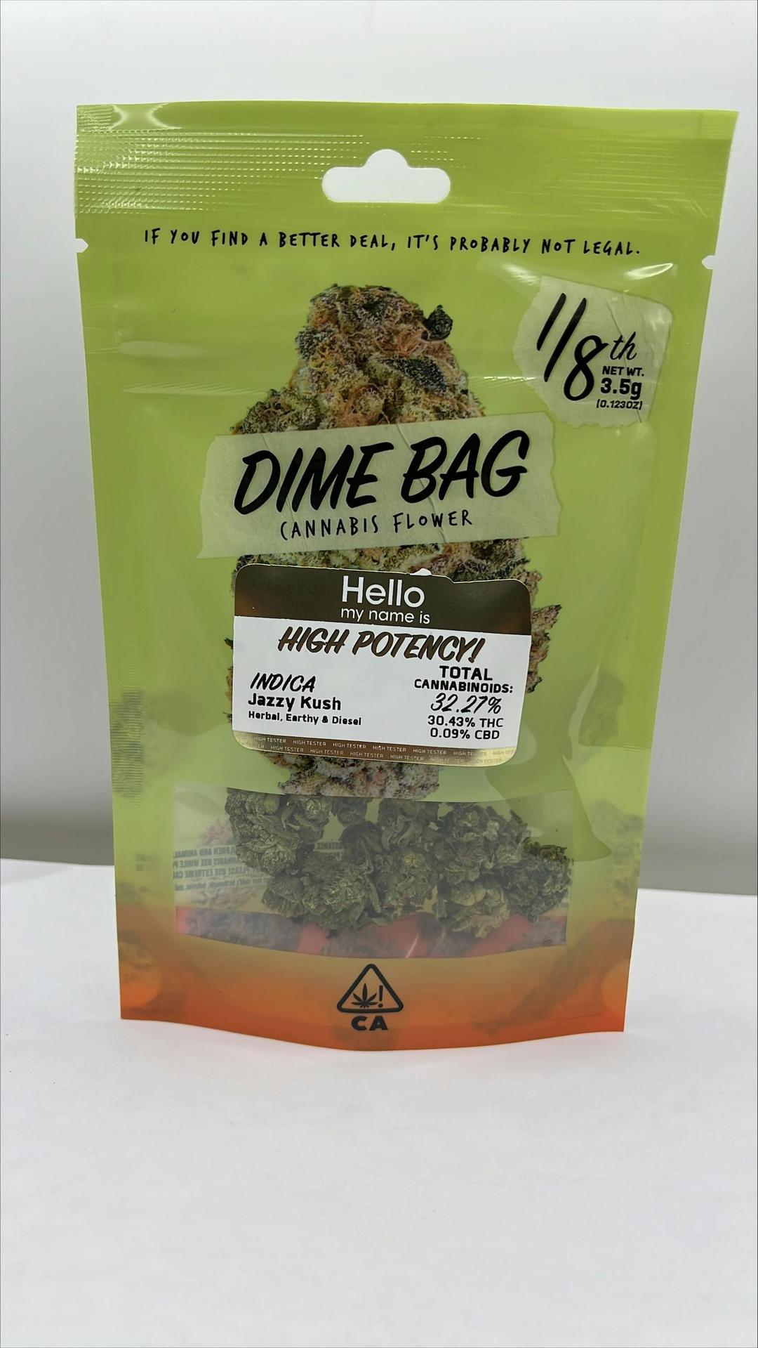 Dime Bag | Jazzy Kush Indica (3.5g)