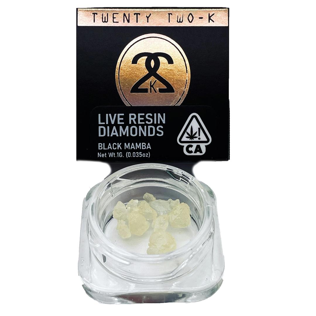 22K - Black Mamba - Live Resin Diamonds - 1 Gram