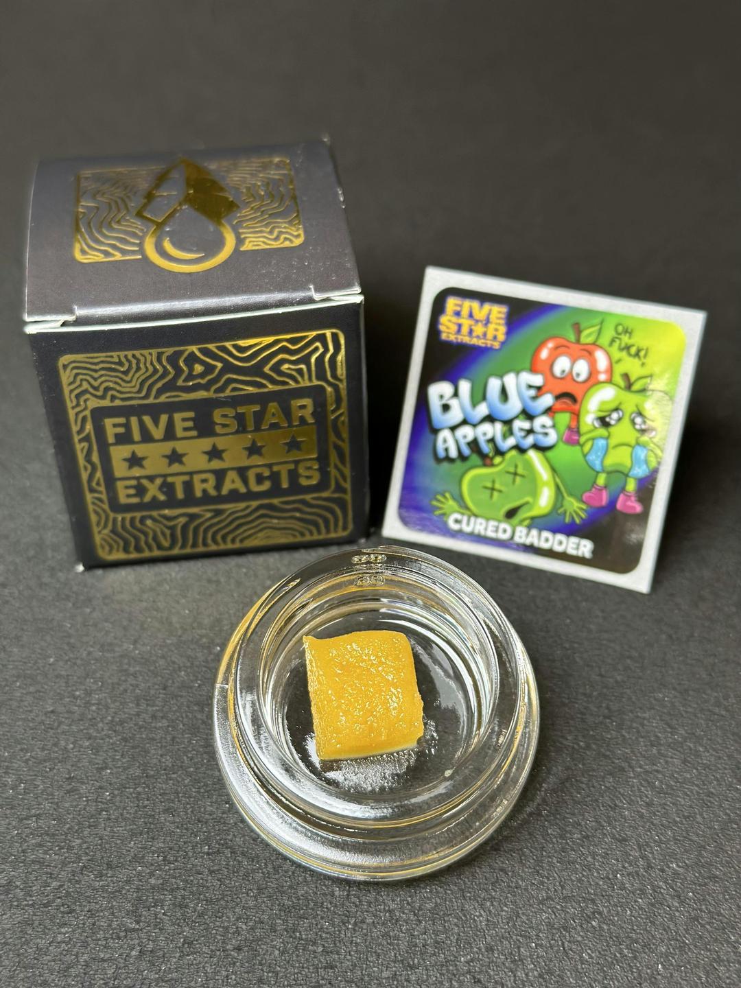 Five Star Extracts: Blue Apples - 1 Gram Cured Badder