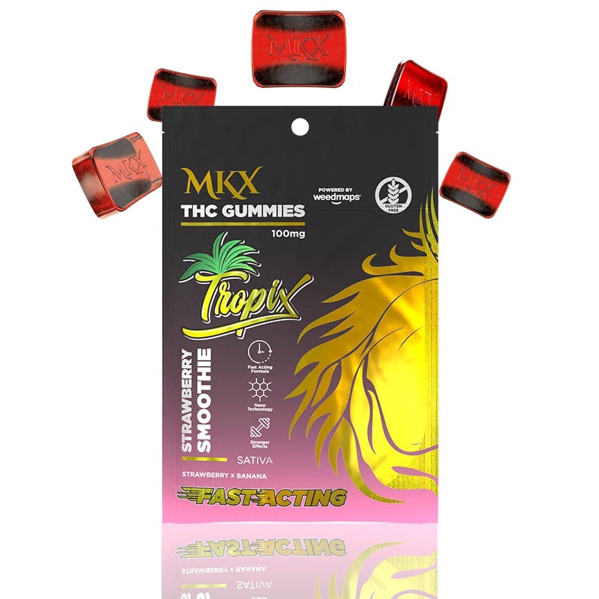MKX Tropix Gummies (Strawberry Smoothie) 100mg