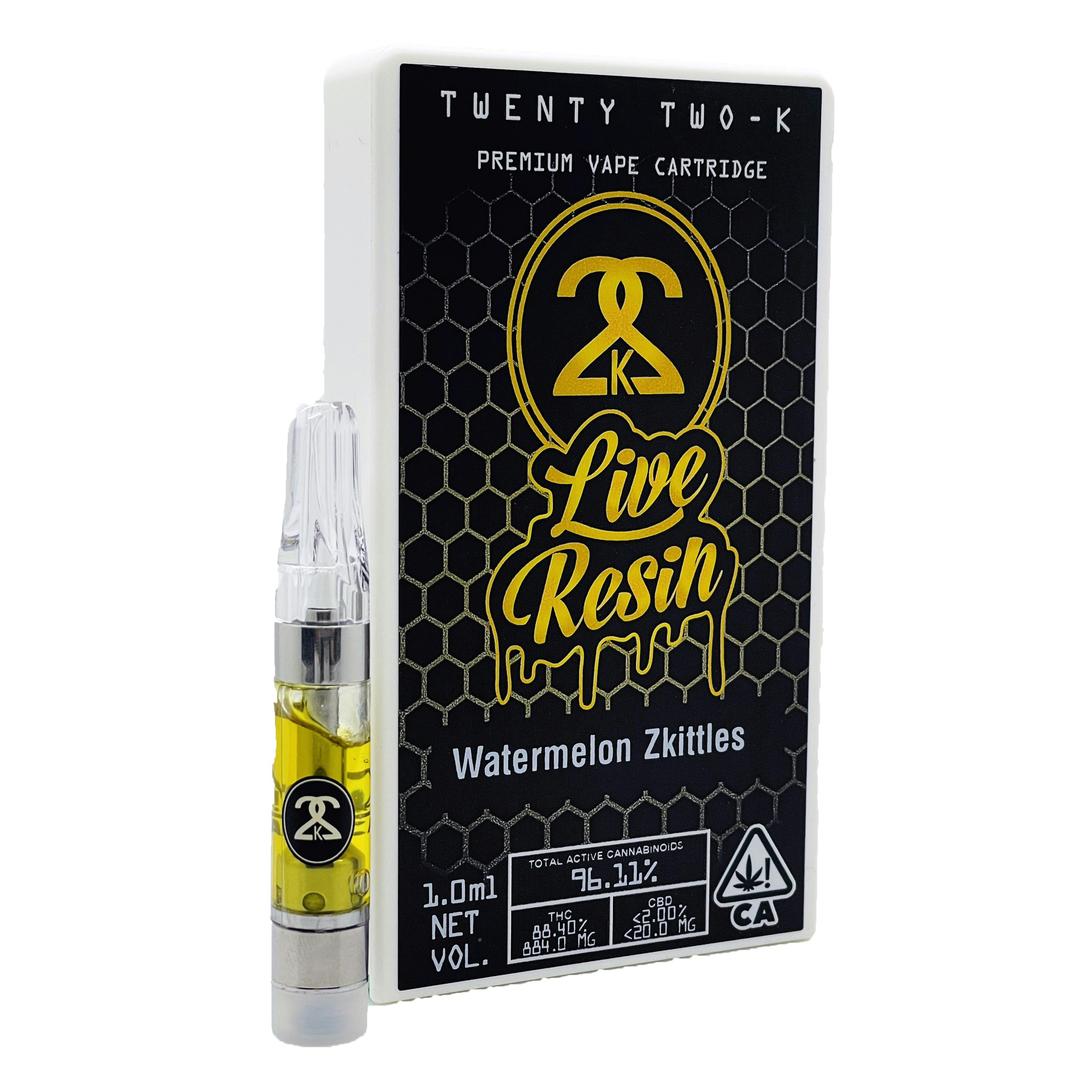 22K - Live Resin - Watermelon Zkittles - 1.0ml Cartridge