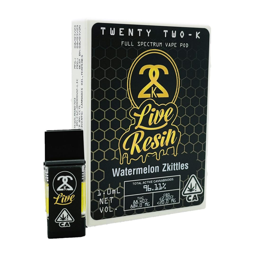 22K - Live Resin - Watermelon Zkittles 1.0ml POD