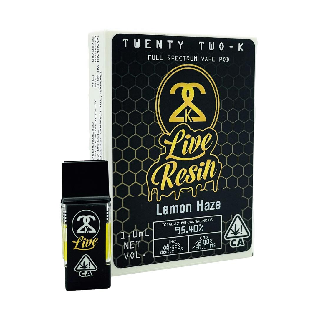 22K - Live Resin - Lemon Haze 1.0ml POD