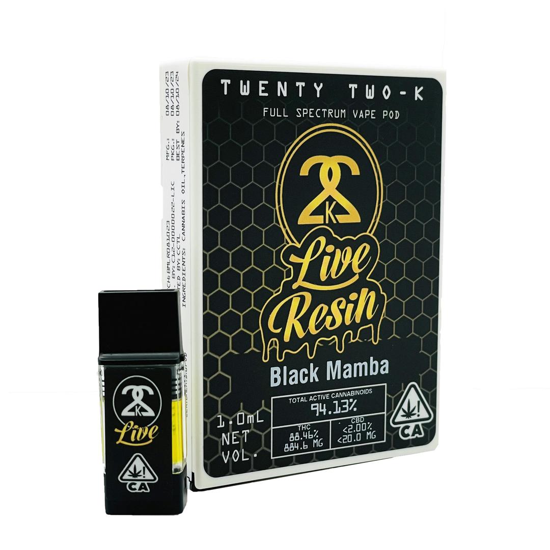 22K - Live Resin - Black Mamba 1.0ml POD