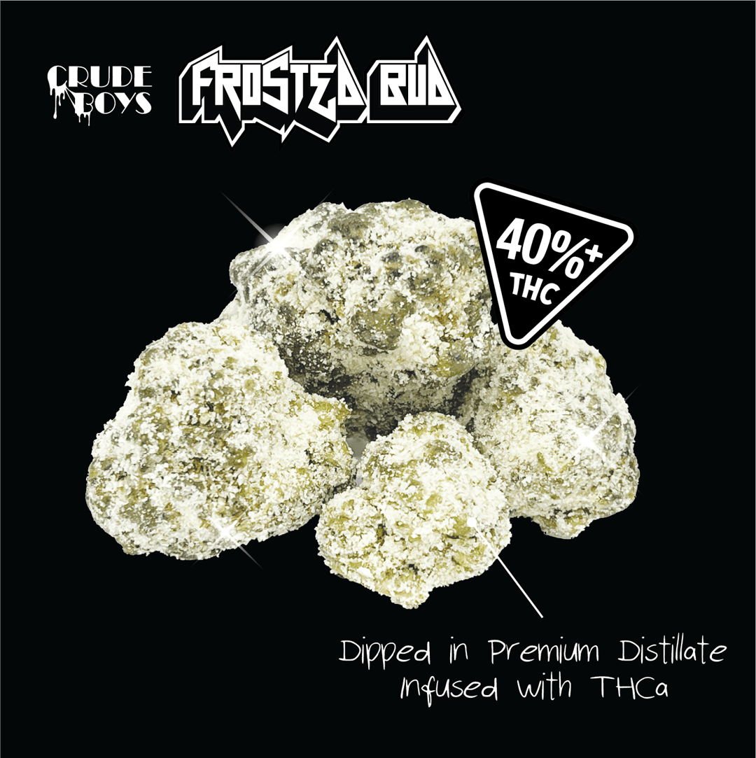 Crude Boys Frosted Bud - Last Caress - Infused Flower 2G
