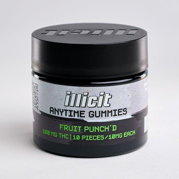 Fruit Punch'd 100mg Anytime Gummies