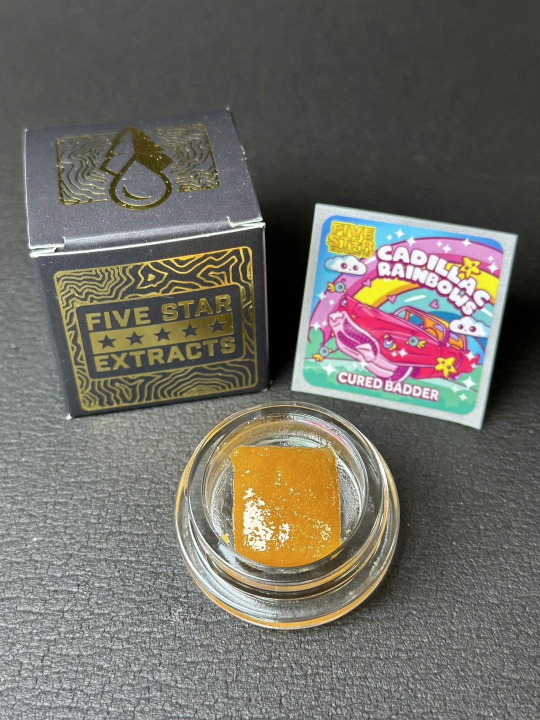 Five Star Extracts: Cadillac Rainbows- 3.5g Cured Badder