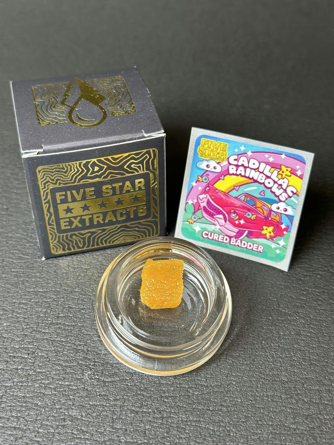 Five Star Extracts: Cadillac Rainbows - 1 Gram Cured Badder