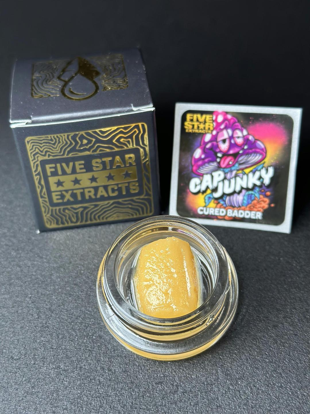 Five Star Extracts: Cap Junky- 3.5g Cured Badder