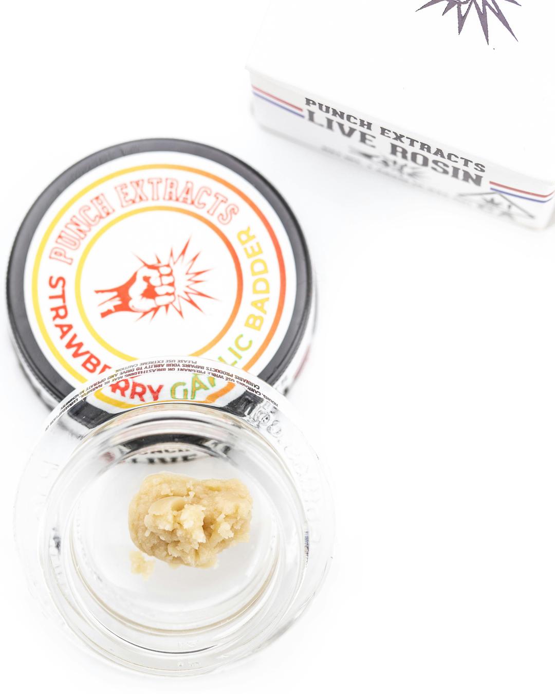 Punch - Live Rosin - Strawberry Garlic - Badder - Tier 4