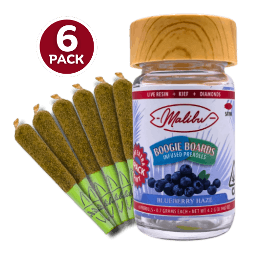 Boogie Boards | Blueberry Haze | 6pk Infused Prerolls 4.2g