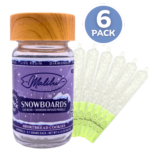 Snowboards | Shortbread Cookies | 6pk Infused Prerolls 4.20g