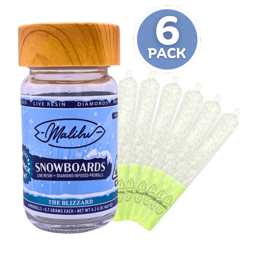 Snowboards | The Blizzard | 6pk Infused Prerolls 4.20g
