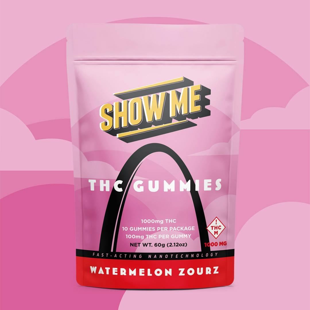 Watermelon Zourz | 1000MG THC | Show Me
