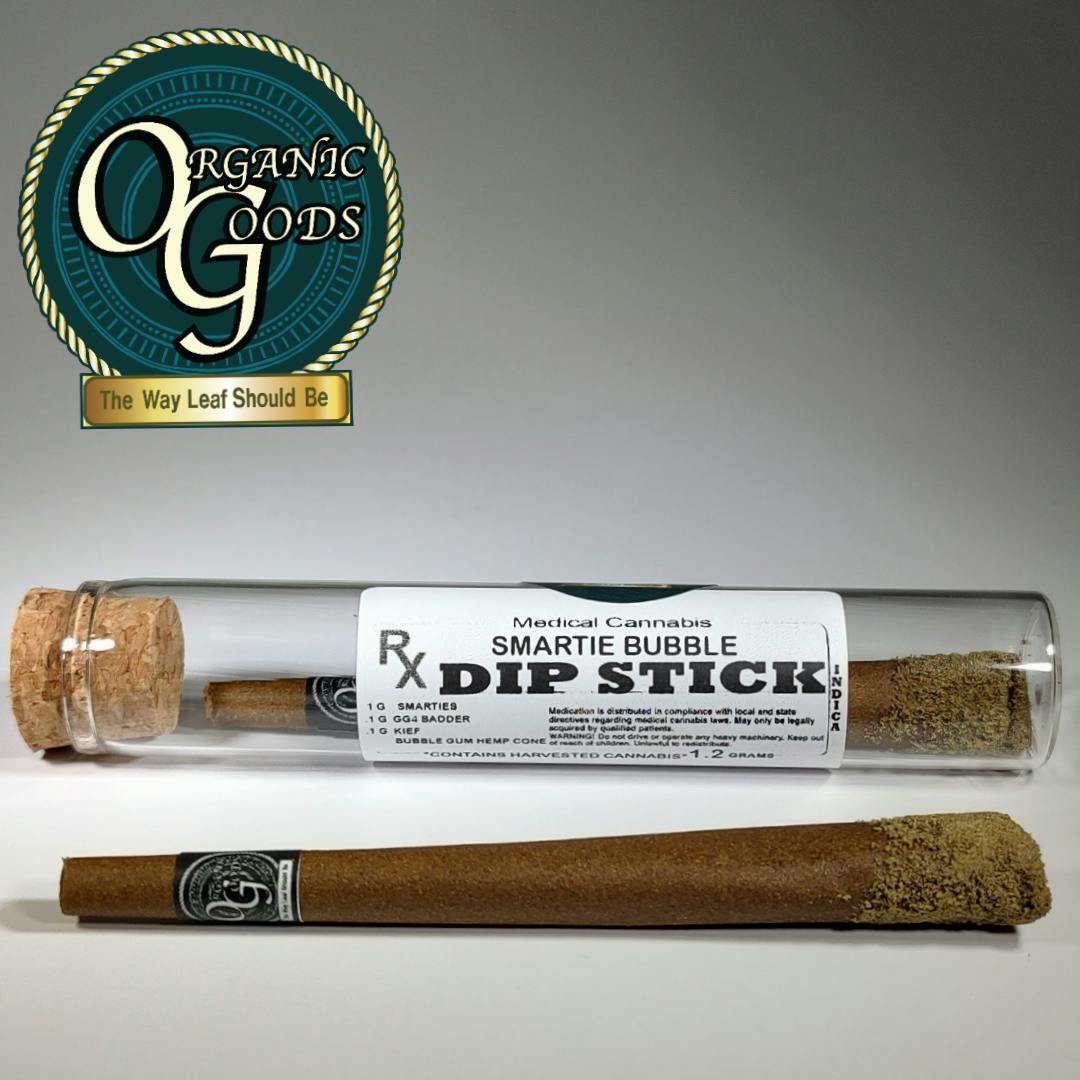 Organic Goods TF Dip Stick w/ Badder & Kief Smartie Bubble 1.2 G