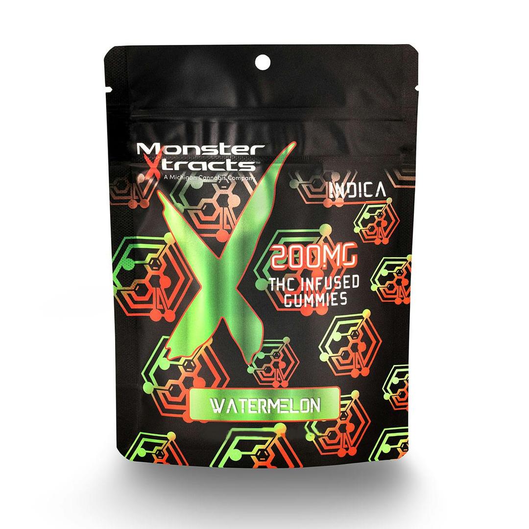 Watermelon 200mg THC Infused Gummies