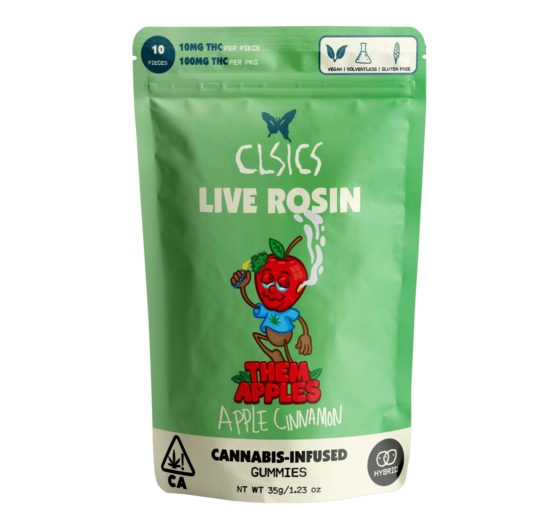 Them Apples - 10Pk GUMMIES LIVE ROSIN INFUSED