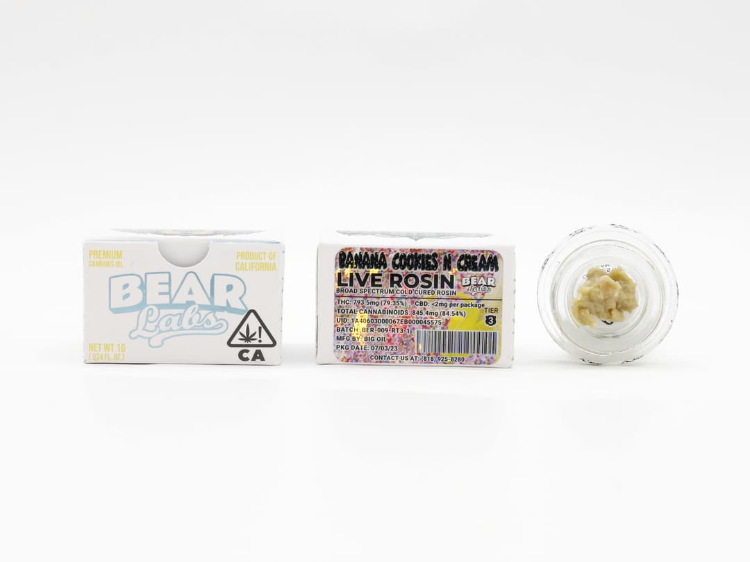 Banana Cookies N Cream T3 Live Rosin - 1g