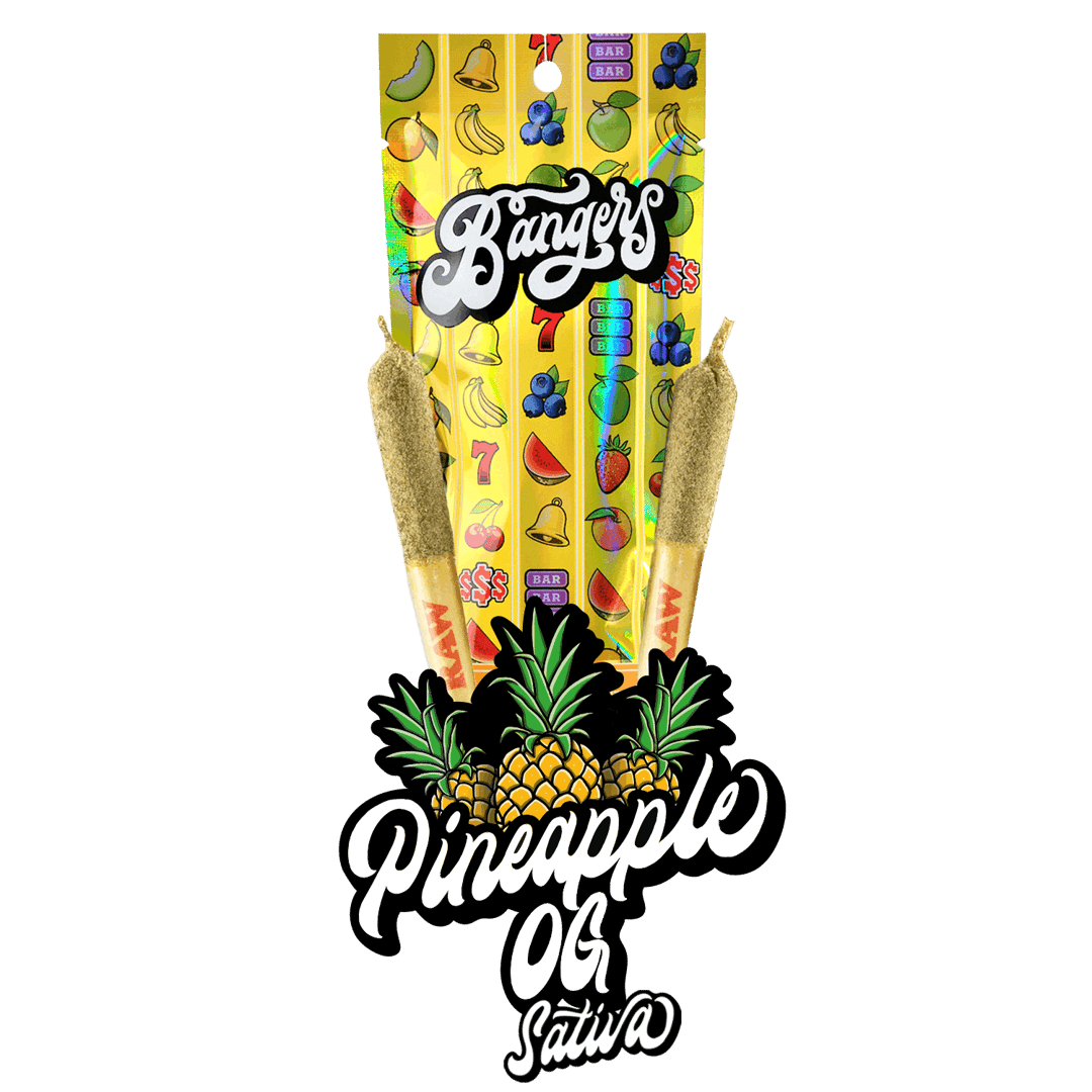 Pineapple OG - (2) .6 gram Pre rolls